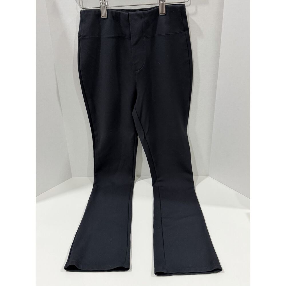Halara Flex High Waisted Back Side Pocket Slight Flare Black Work Pants Size XS